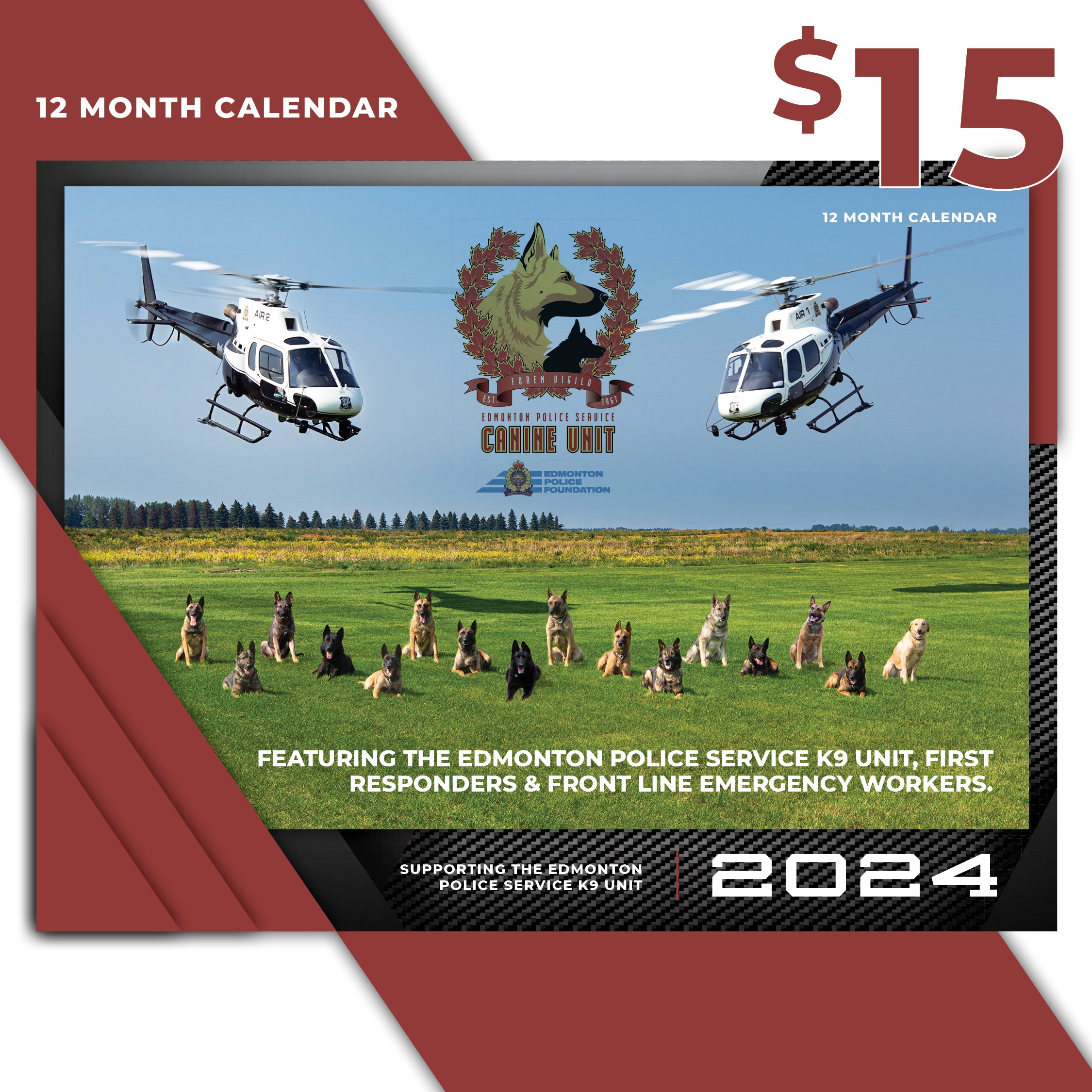 2024 EPS Canine Unit Calendar Edmontonpolicefoundation